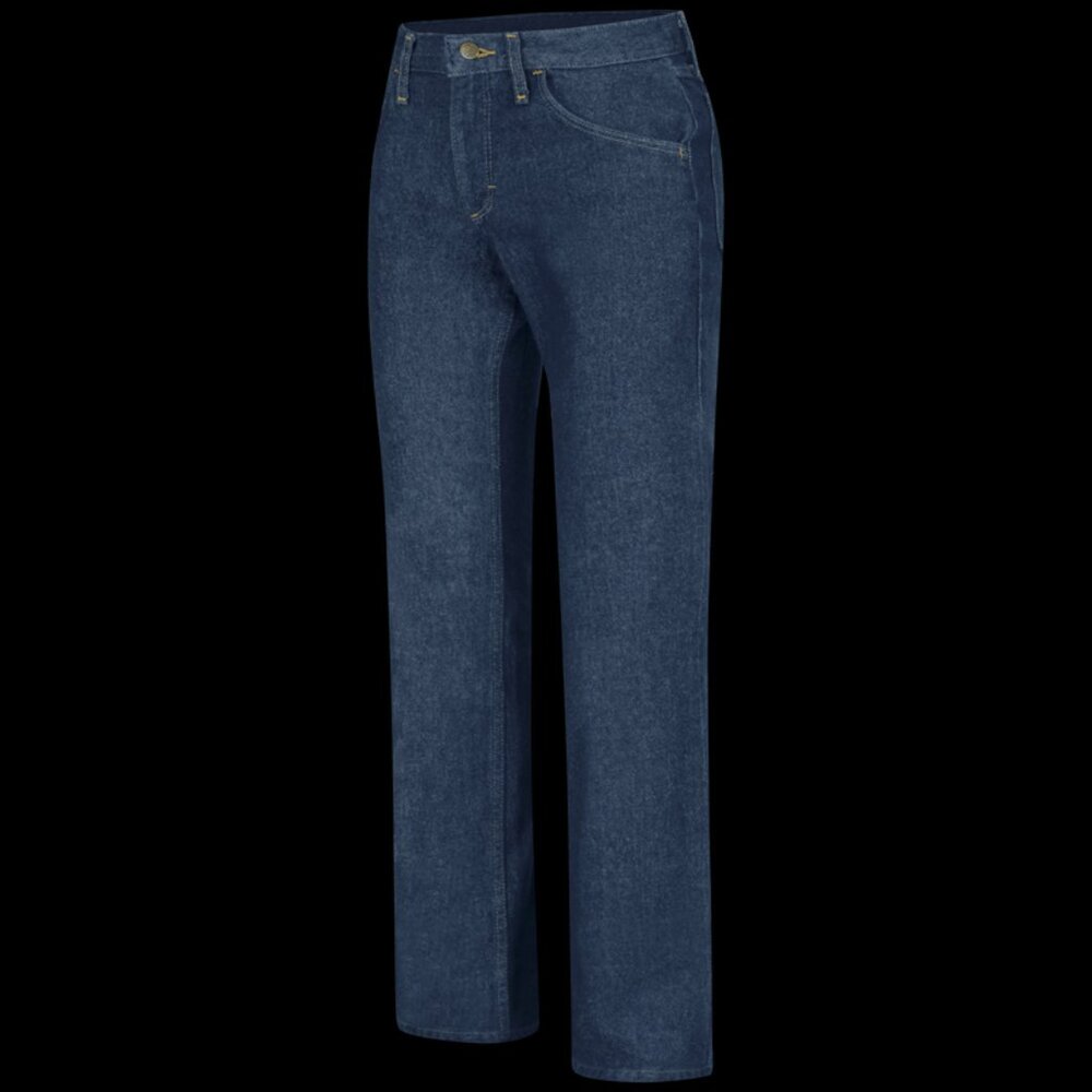 NWT Red Kap Women's Straight Fit Denim Jeans 4 Prewashed Indigo
